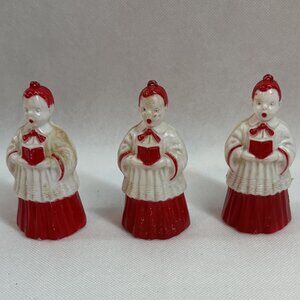 Vintage Choir Boy Plastic Christmas Tree Ornaments (Set of 3)